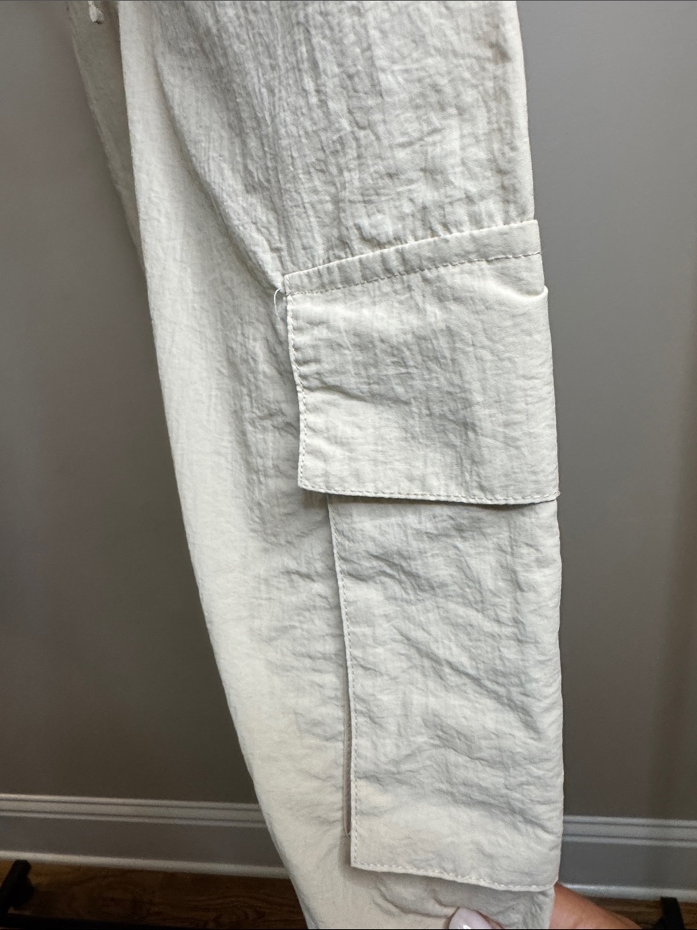 RDI Cream Cargo Drawstring Pants - Picture 2 of 7